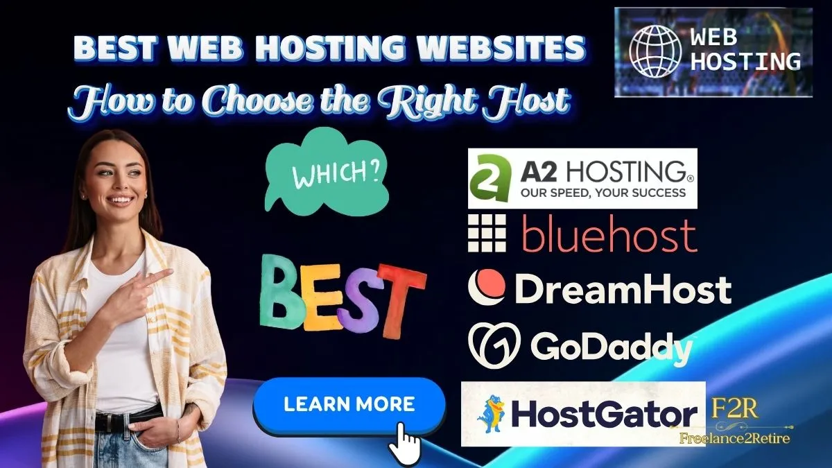 An array of popular web hosting website logos, representing the best options for reliable online hosting solutions.